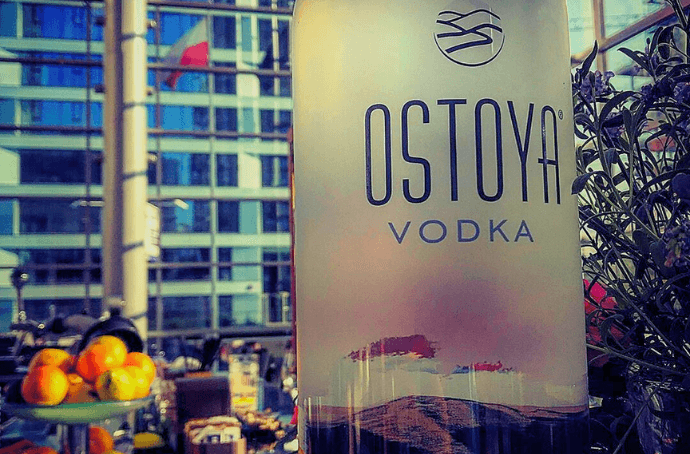 Etykieta wódki Ostoya Vodka 3L